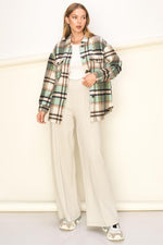 Sweet Comfort Plaid Pattern Shacket