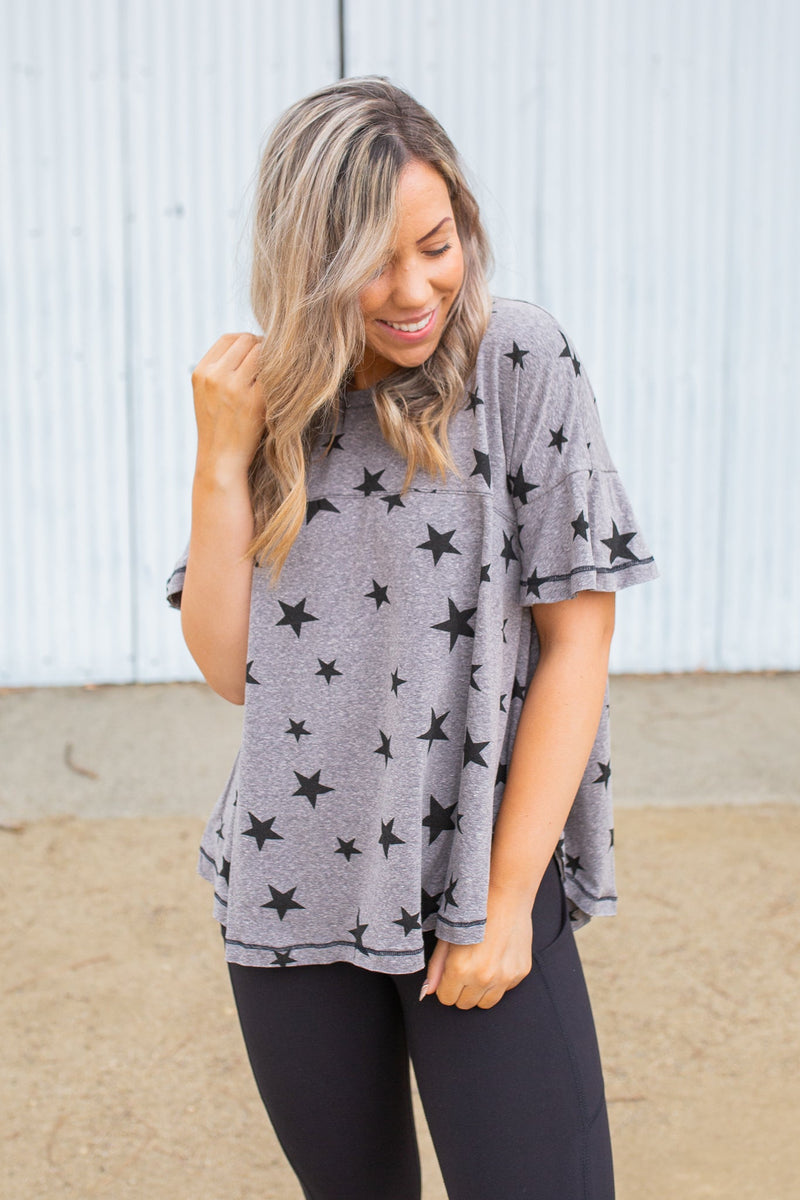 Starry Night Short Sleeve Top