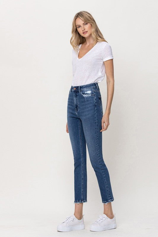 Vervet Stretch High Rise Slim Straight Ankle