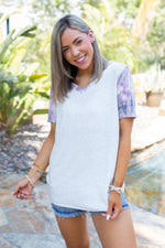 Crystal Geode Short Sleeve Top