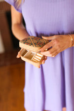 Spanish Tile & Cork Travel Jewelry Box