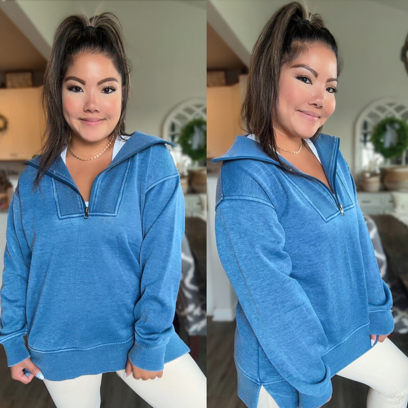 Isabella Half Zip Pullover | Multiple Colors