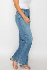 bytos High Rise Wide Leg Jeans with Pockets