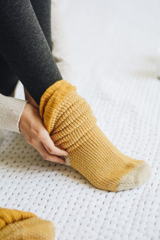 Toasty Knitted Lounge Socks