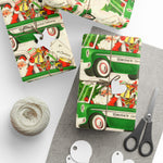 Vintage Santa Delivery Wrapping Paper 30"x72"