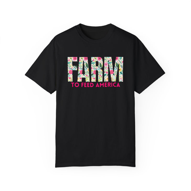 Farm to Feed America Floral Tee