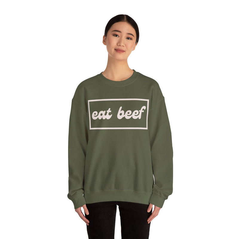 Eat Beef Crewneck Sweatshirt