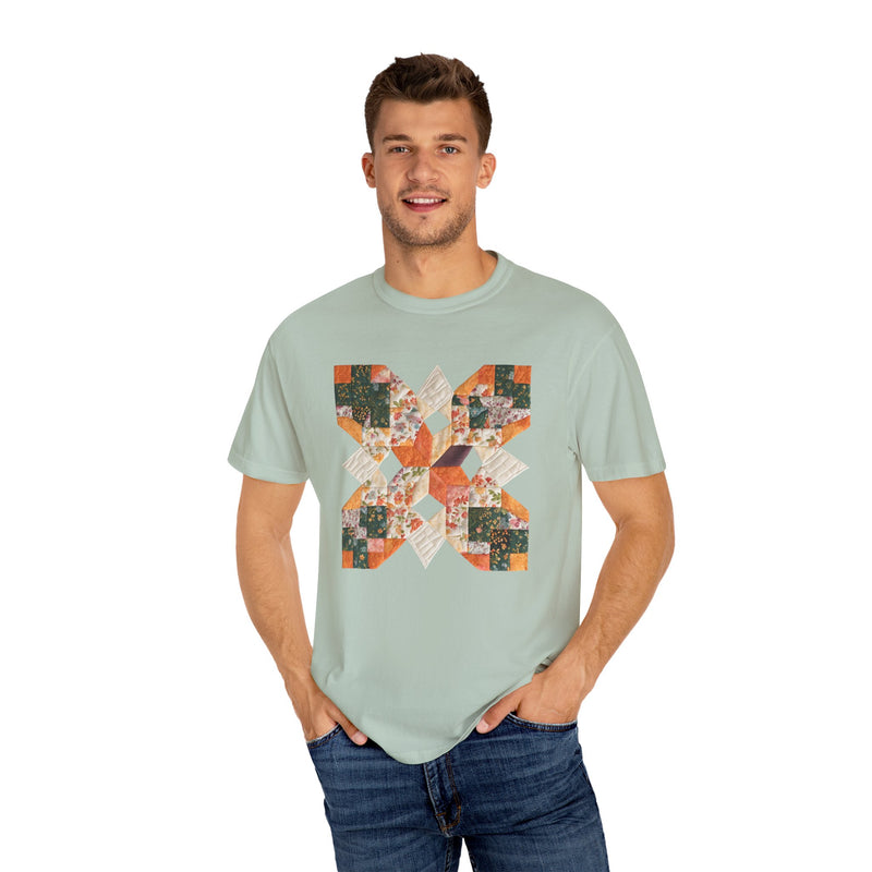 Quilt Block on Comfort Colors Tee