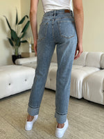 Judy Blue High Waist Cuff Hem Skinny Jeans