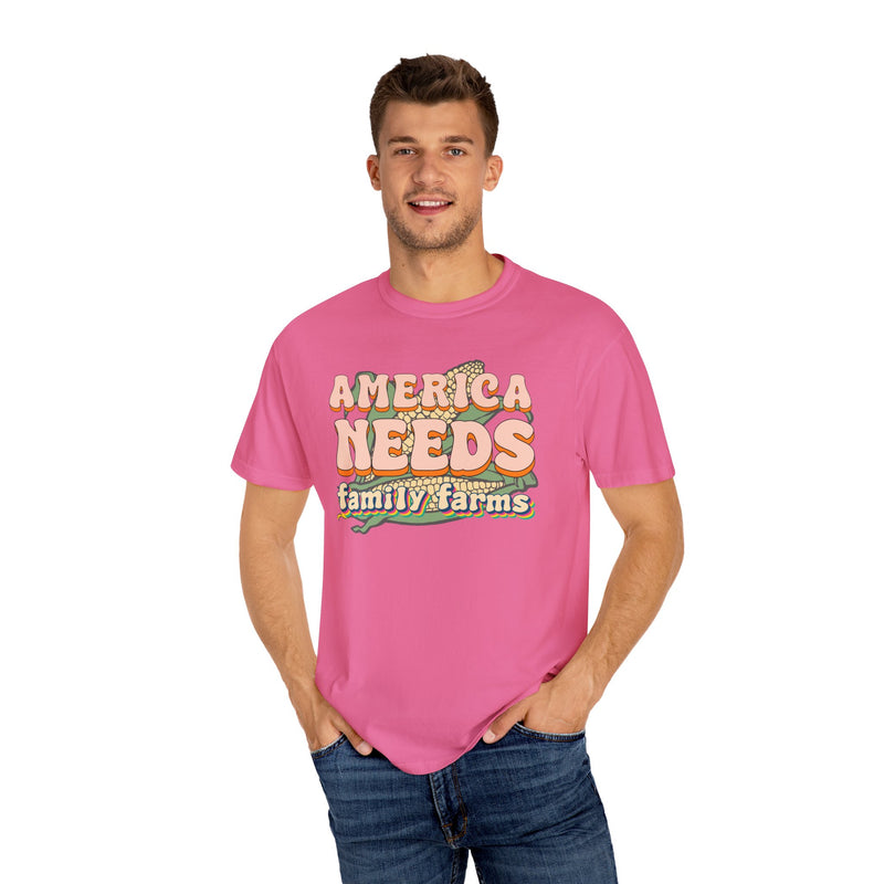 America Needs Family Farms Tee