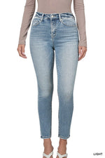 High Rise Ankle Skinny Denim Pants