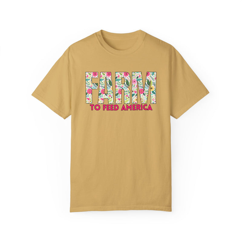 Farm to Feed America Floral Tee