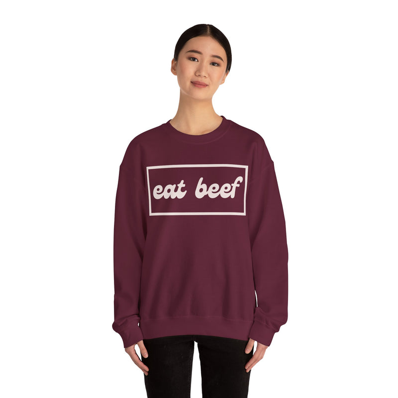 Eat Beef Crewneck Sweatshirt