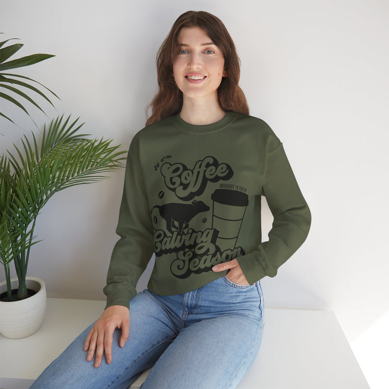 Coffee & Calving Season Crewneck Sweatshirt