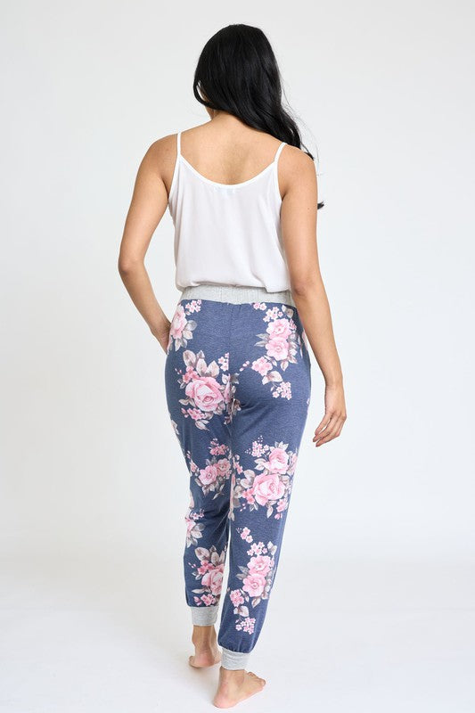 Plus Floral Drawstring Jogger