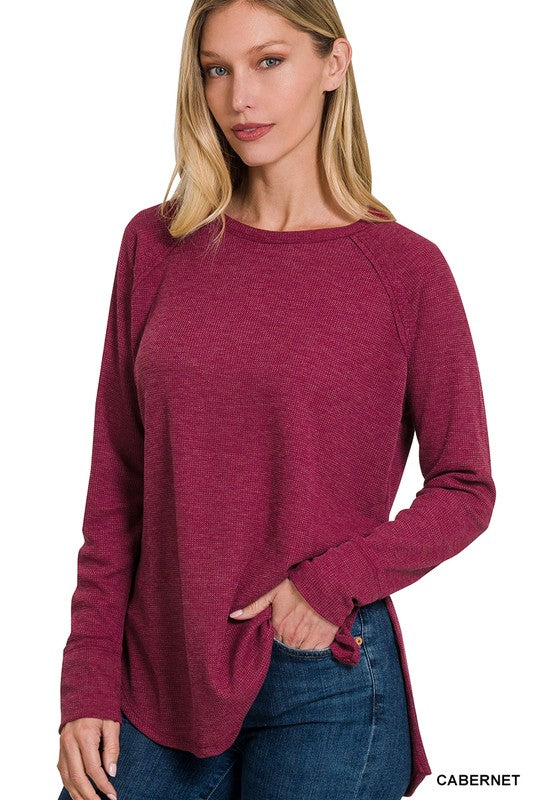 Melage Baby Waffle Long Sleeve Top