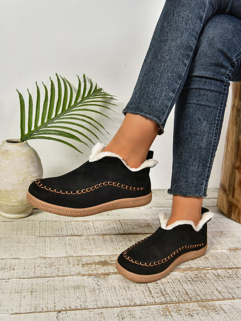 Warm and Toasty Lined Slip On Sneakers