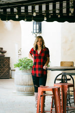 Blessed & Dressed in Red Plaid