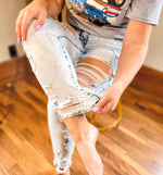 Vintage Stonewash High Rise Denim Skinnies by THB