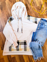 Black + Gold Plaid Tunic Sweatshirt