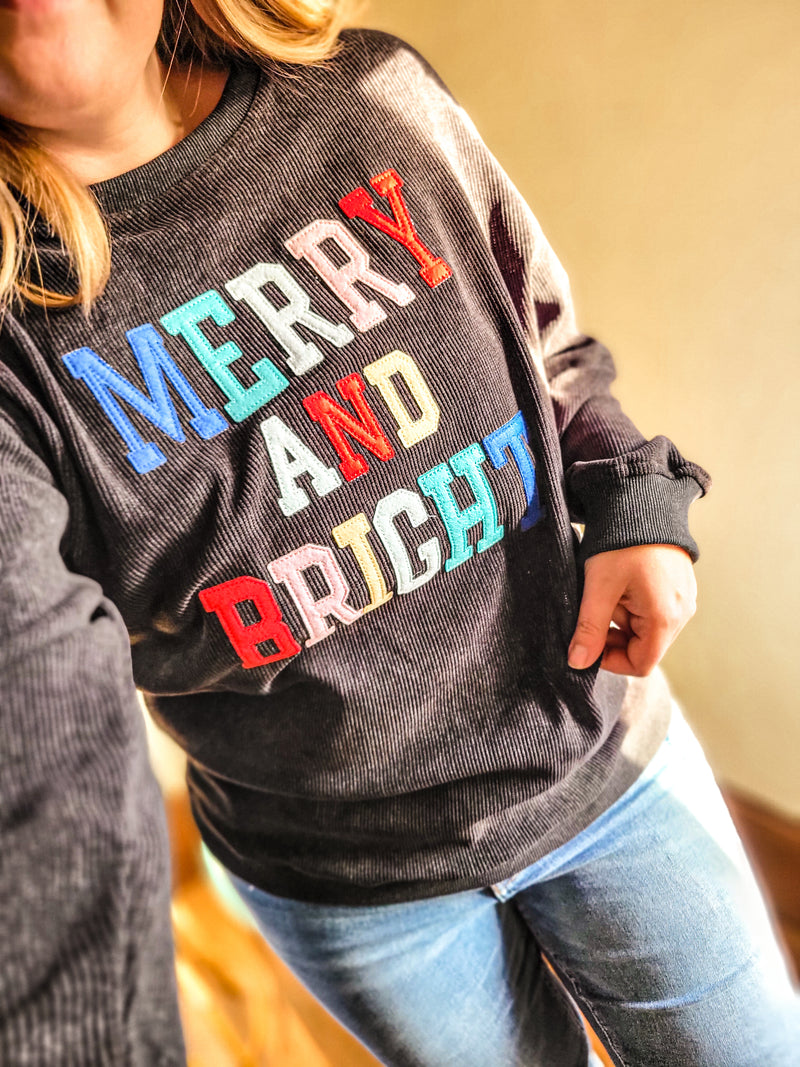 Merry + Bright Patch Thermal Waffle Sweatshirt