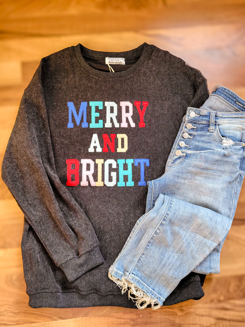 Merry + Bright Patch Thermal Waffle Sweatshirt