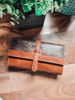 Large Leather Trifold Wallet