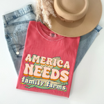 America Needs Family Farms Tee