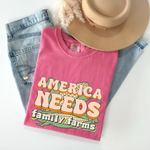 America Needs Family Farms Tee