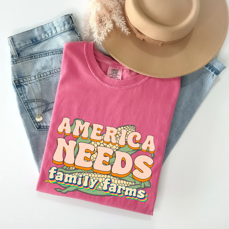 America Needs Family Farms Tee