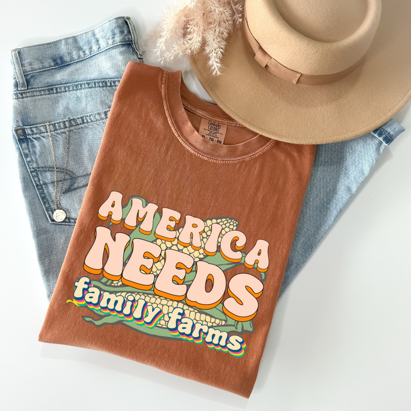 America Needs Family Farms Tee