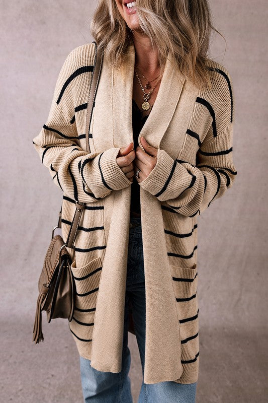 Seeing Stripes Luxe Pocket Cardigan