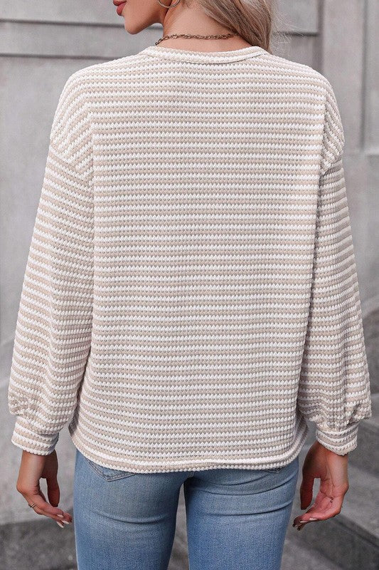 DOTD Lazy Sunday Textured Top