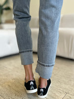 Judy Blue High Waist Cuff Hem Skinny Jeans