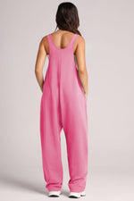 Monica Wide Strap Jumpsuit with Pockets