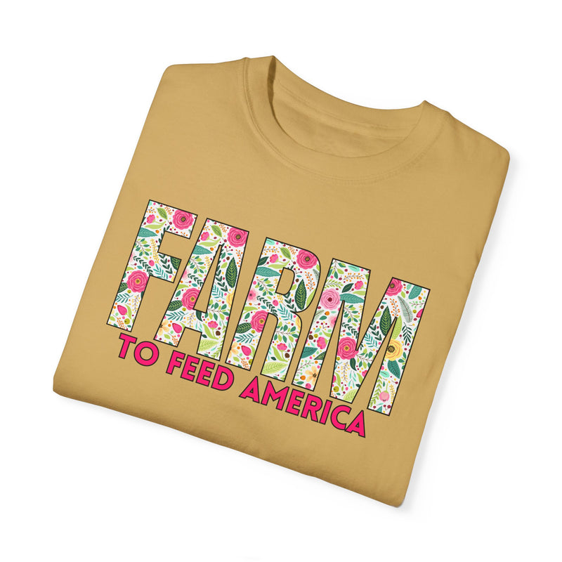 Farm to Feed America Floral Tee