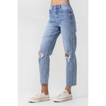 High Rise Mom Jeans- Trial Jean