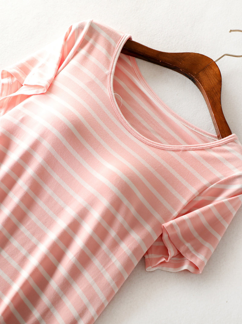 Cassie Striped Tee Dress