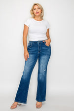 bytos High Rise Bootcut Jeans with Pockets