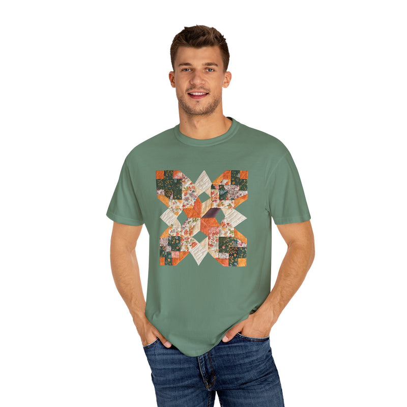 Quilt Block on Comfort Colors Tee