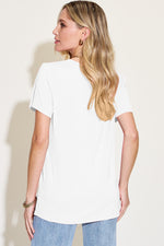 Basic Bae Bamboo V-Neck Tee | Summer Edit