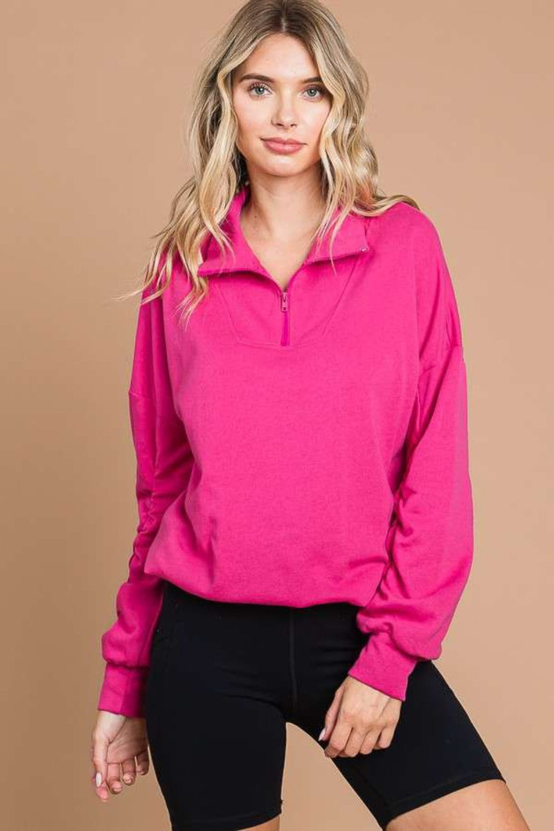 Bright & Sunny Quarter Zip Pullover