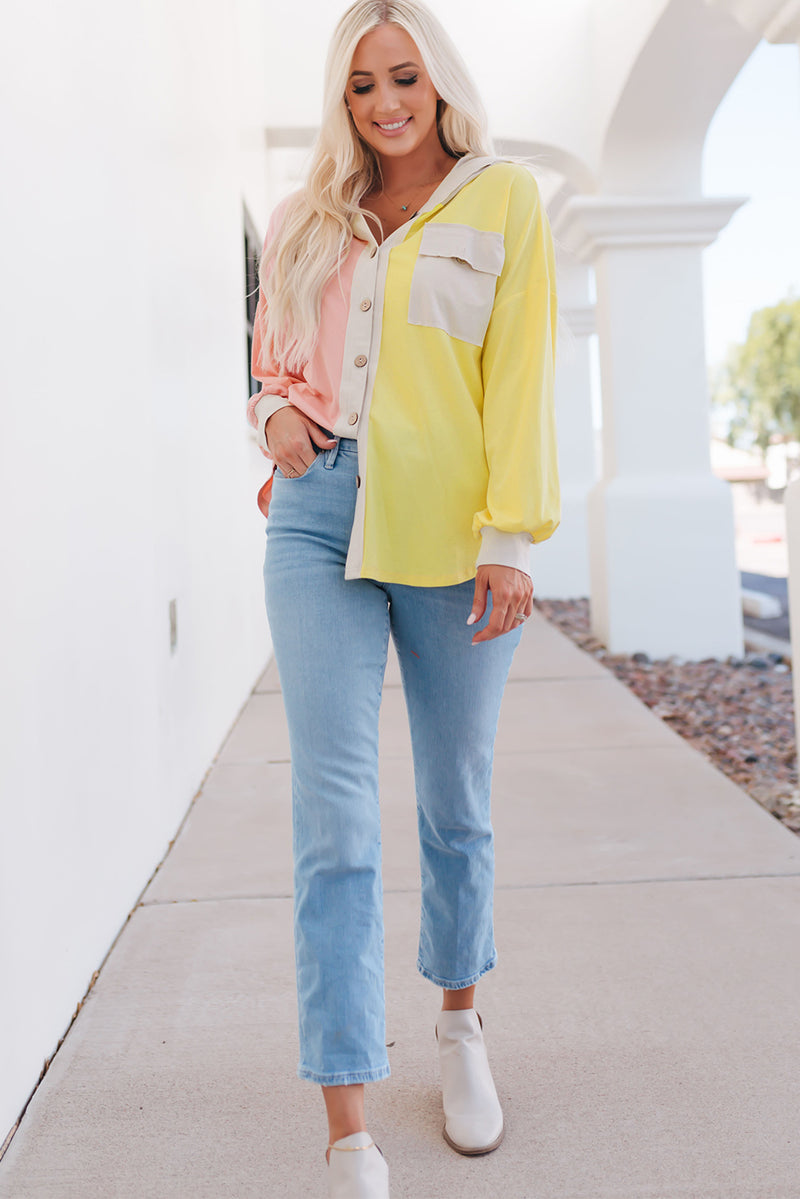 Bright Day Button Down Hoodie