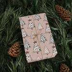 Cowhide Tree Wrapping Paper 30" × 72"