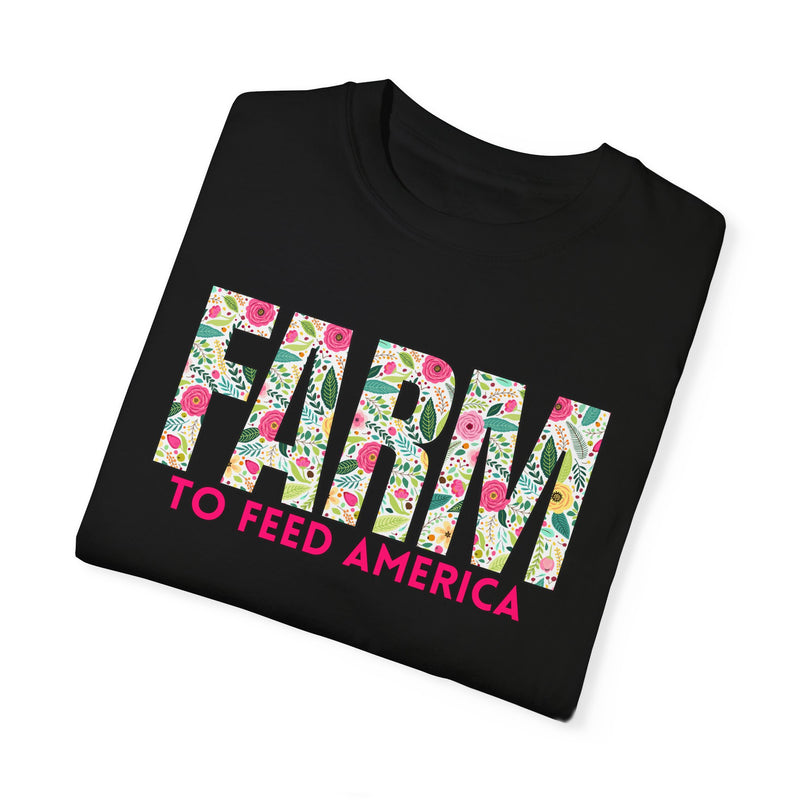 Farm to Feed America Floral Tee