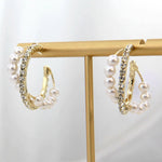 Gally Pearl Hoop Earrings