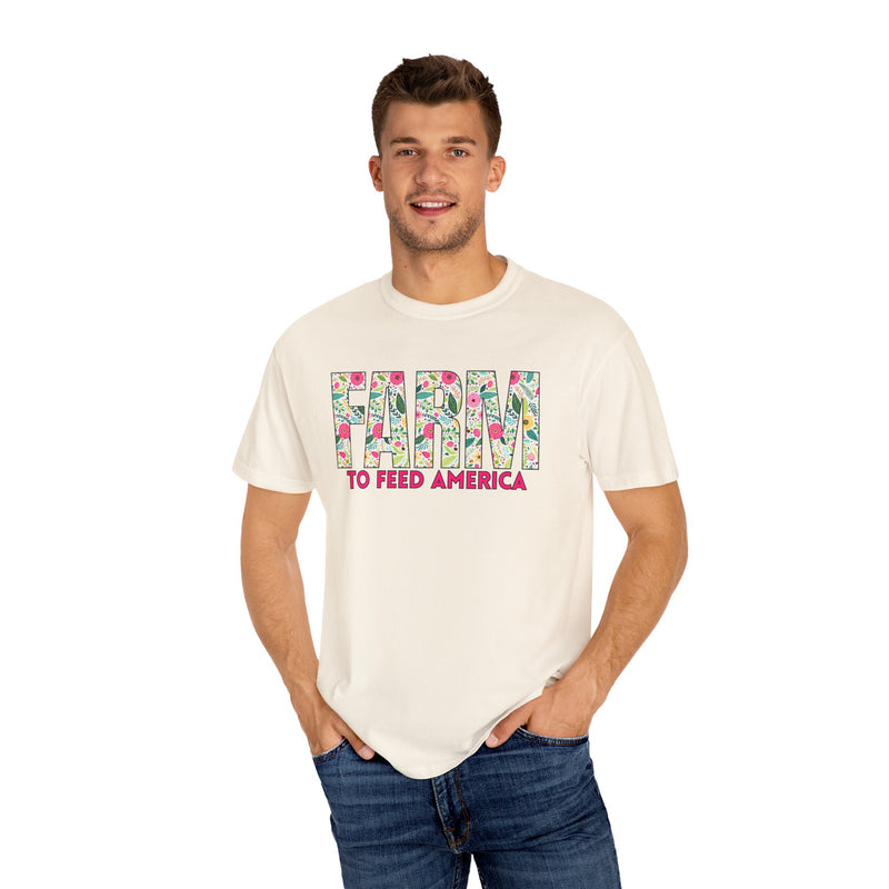 Farm to Feed America Floral Tee