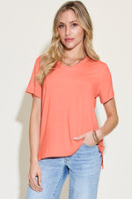 Basic Bae Bamboo V-Neck Tee | Summer Edit