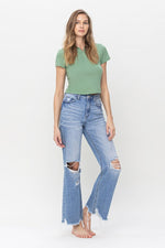 90's Vintage Super High Rise Flare Jeans