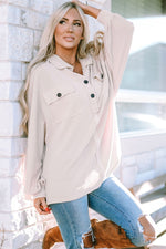 Let It Flow Oversized Pullover in Dust Storm